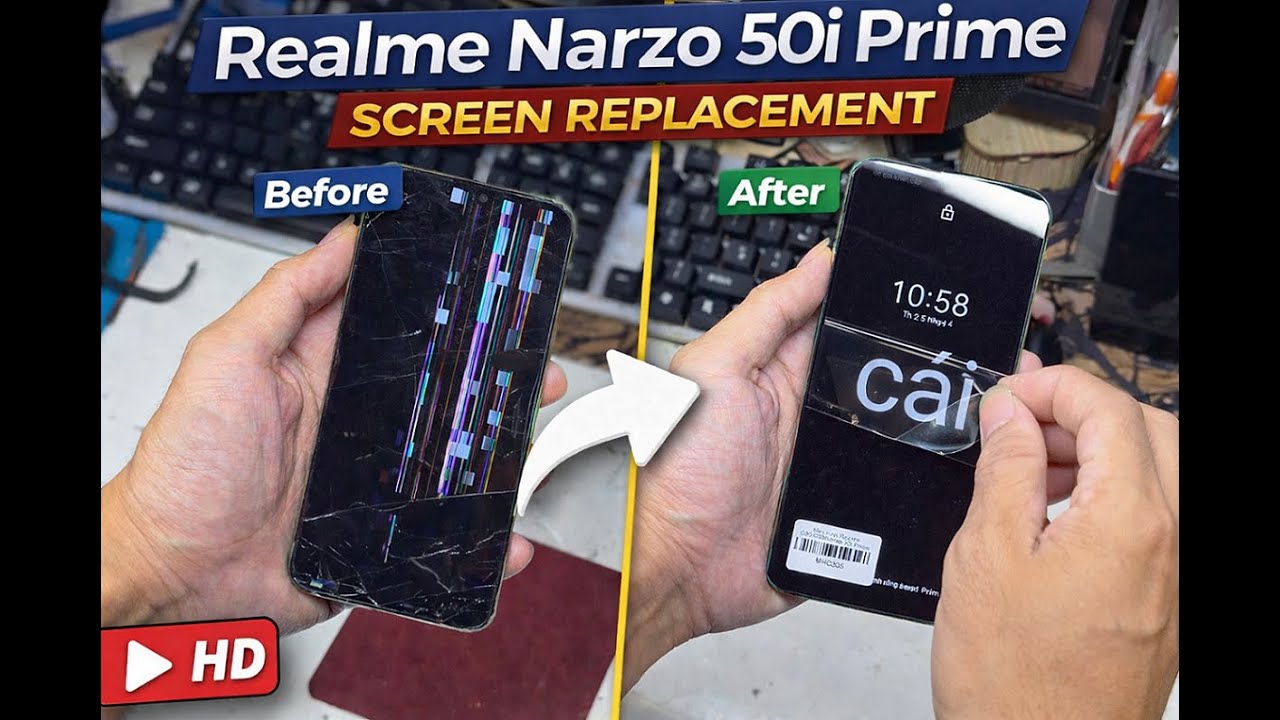 Realme Narzo 50i Prime Screen Replacement | Satisfying & Relaxing Phone Repair ASMR