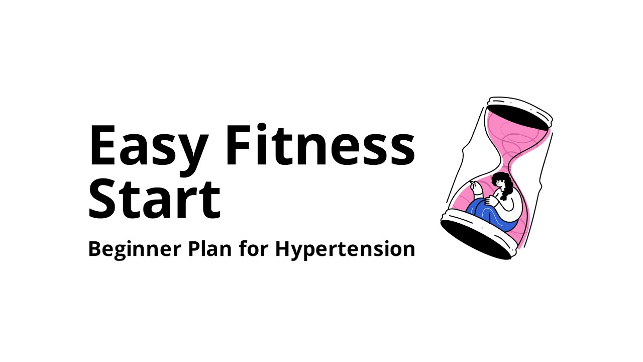 How do you build a beginner exercise plan for people with high blood pressure?