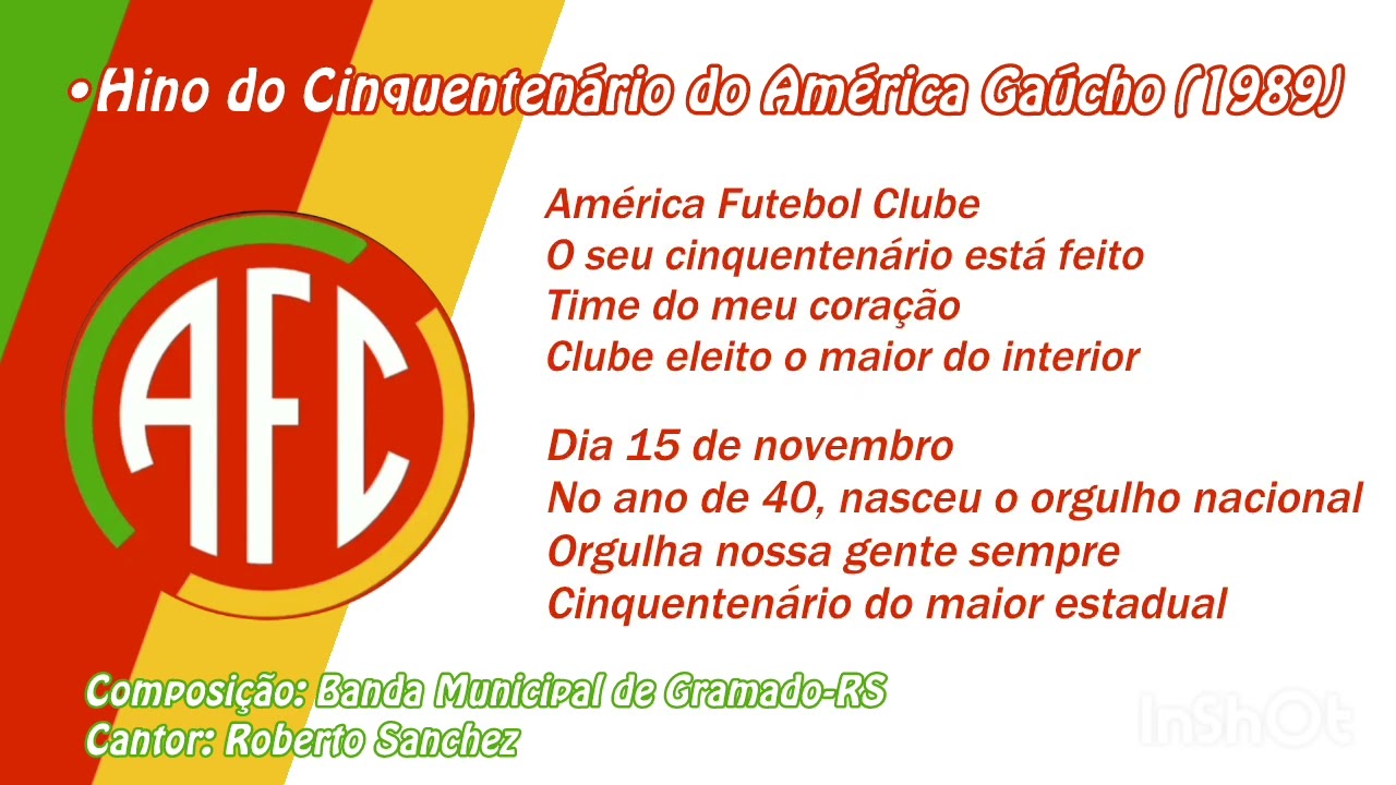 Hino do Cinquentenário do América Gaúcho [1989]