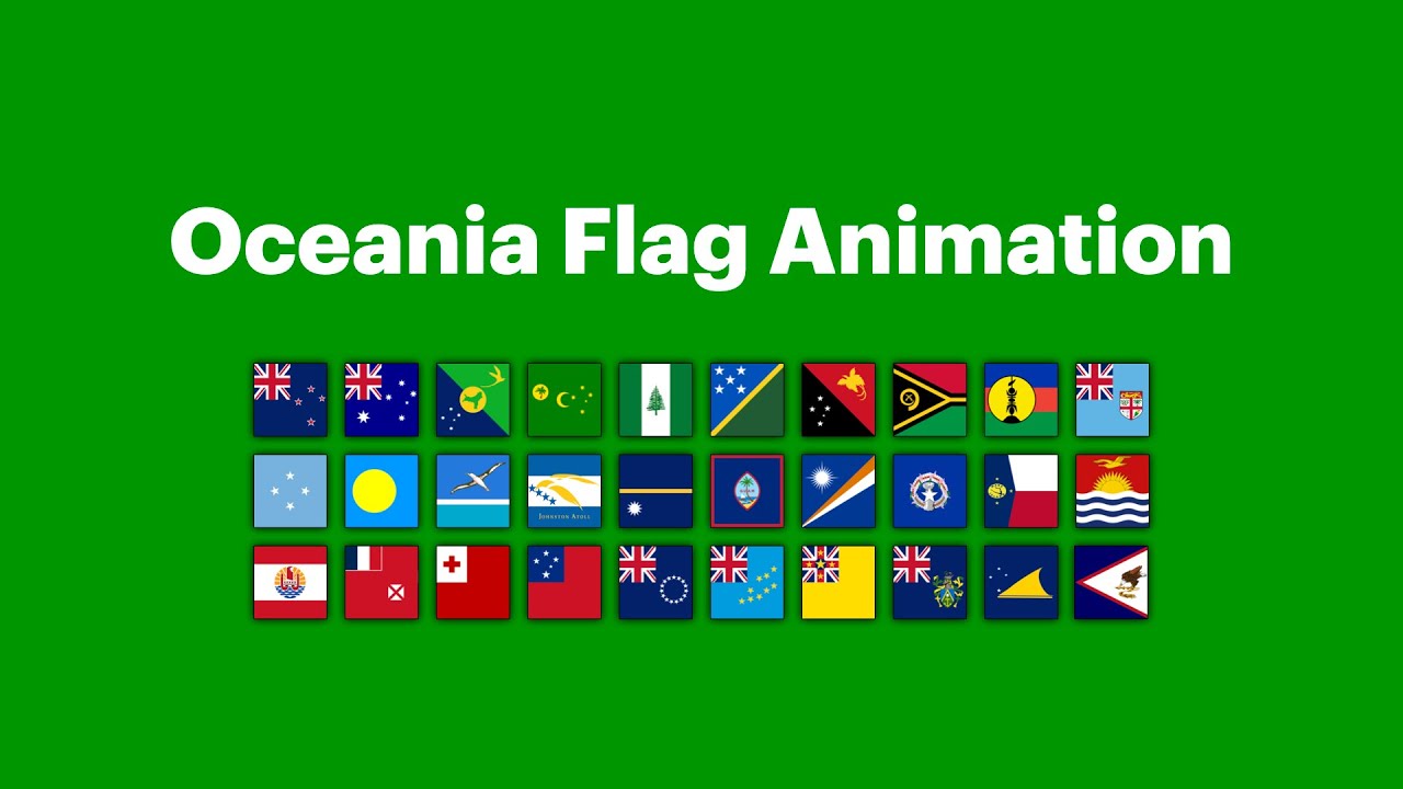 Oceania Flag Animation