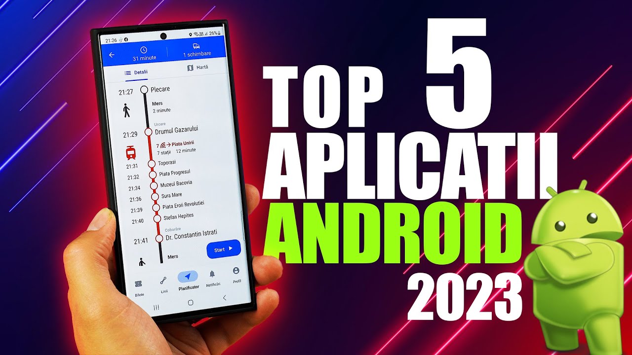 Top 5 APLICAȚII NOI pentru telefoanele cu Android | Aplicații UTILE 2023