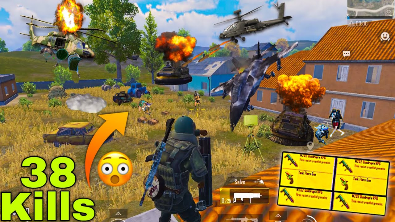 M202💥 vs Jet vs Helicopter,+ Hovercraft,+ UAB Drone Last Zone Fight🥵 in Payload 3.0 || PUBG MOBILE