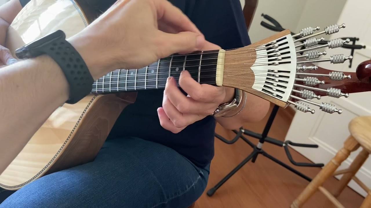 First Lesson PORTUGUESE GUITAR ( 2 chords, Right Hand Pattern, Double Note)