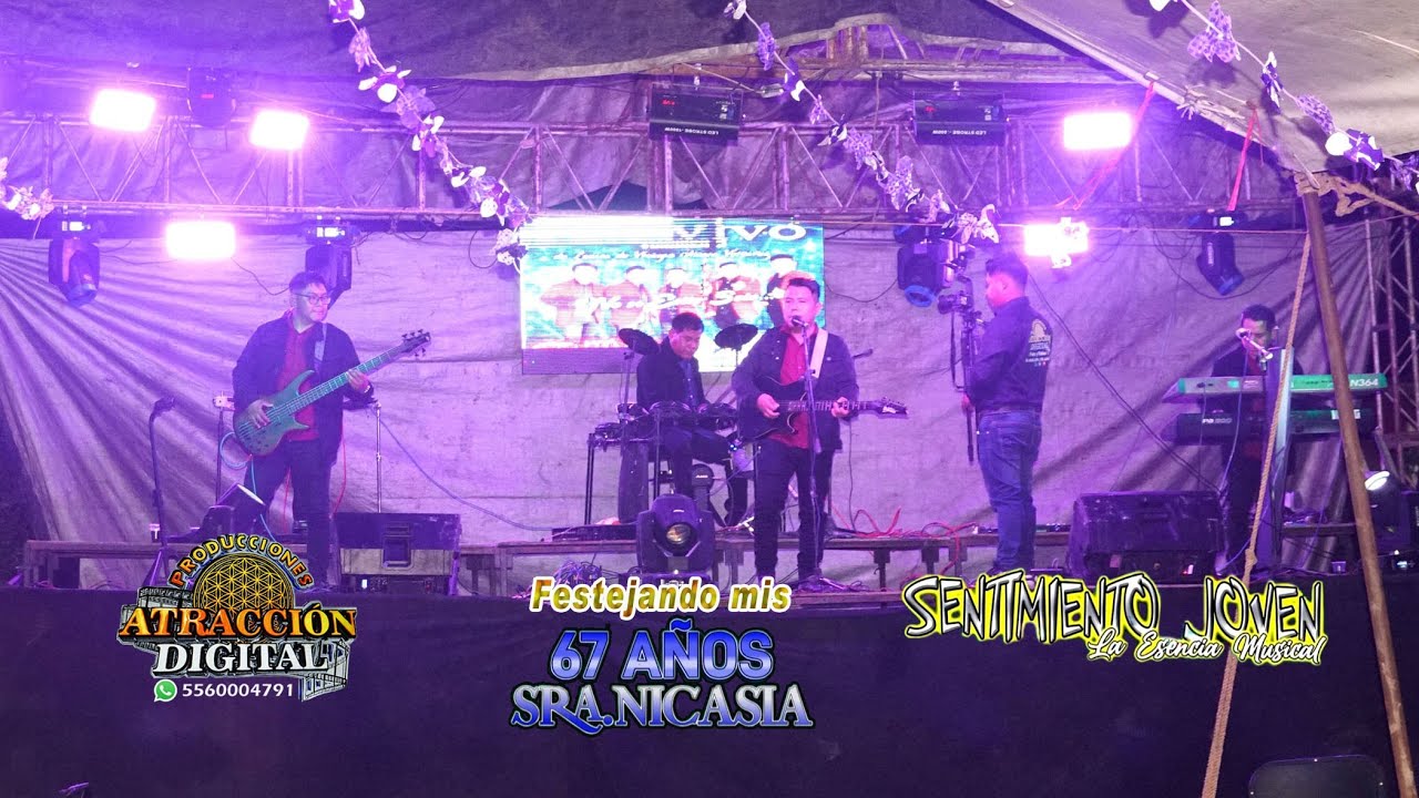 Grupo Sentimiento Juven festejando los 67 años de la Sra. Nicasia. En Zomamatl Chic, Ver. 25/12/2025