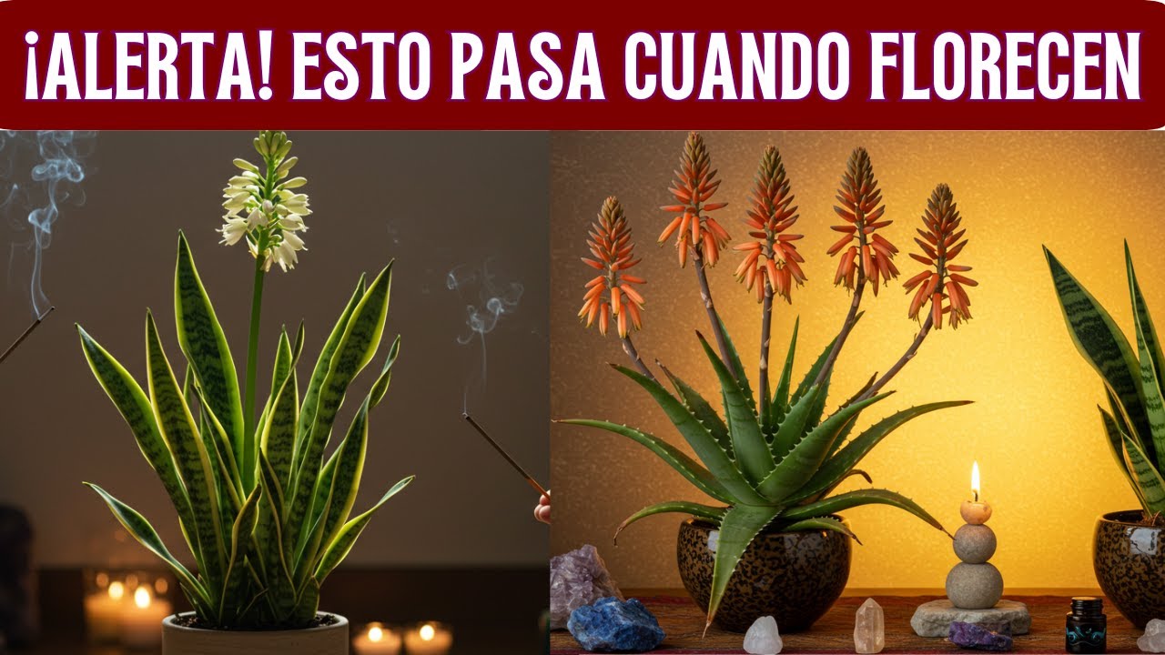 ¿Qué Pasa Cuando Florecen la SABILA y LENGUA de SUEGRA en Tu CASA?