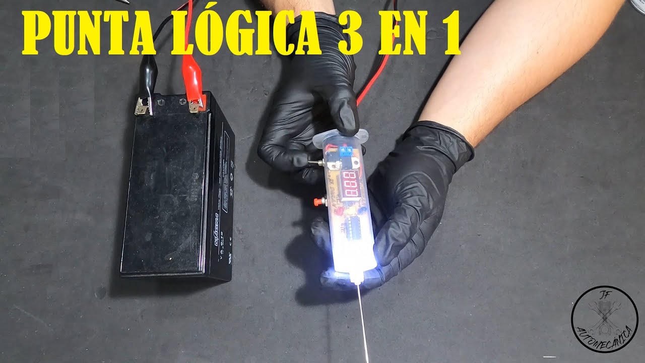 PUNTA L&Oacute;GICA CON VOLTIMETRO Y LINTERNA - MULTIVOLTAJE 6,12 Y 24 VOLTIOS. (TEST LIGHT)