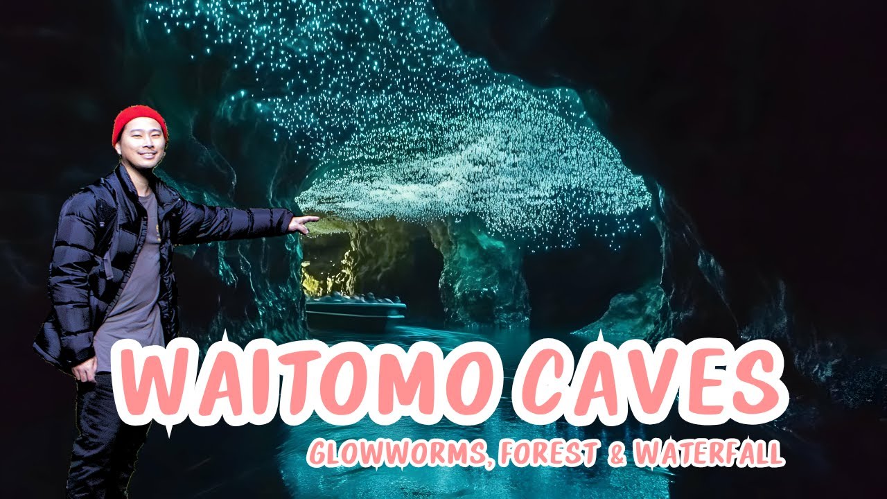 YOU NEED TO SEE IT WITH YOUR OWN EYES - Waitomo Glowworm Caves | New Zealand North Island Vlog 14