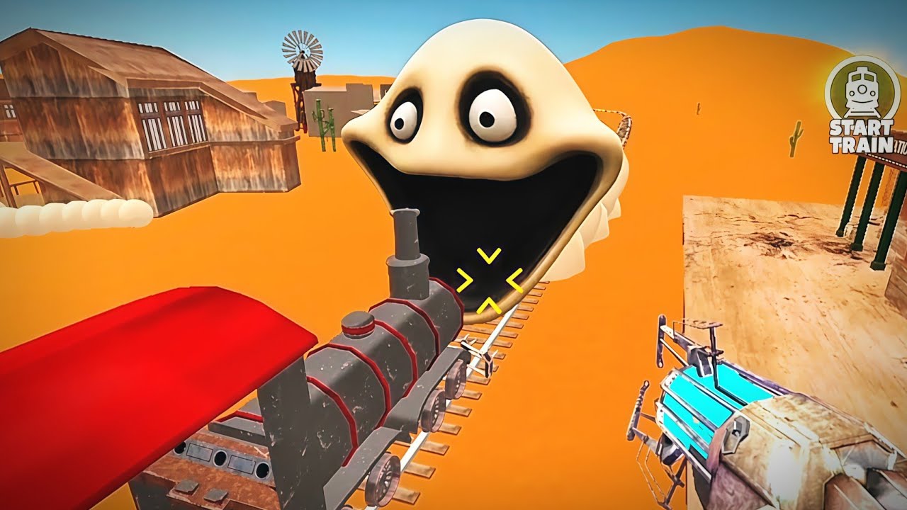 🚆 Train vs Scary Nextbot 😨 | Playground Mod Chaos