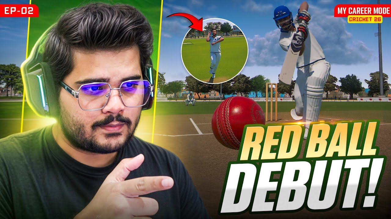 Red Ball Debut! Cricket 26 My Career Mode #2