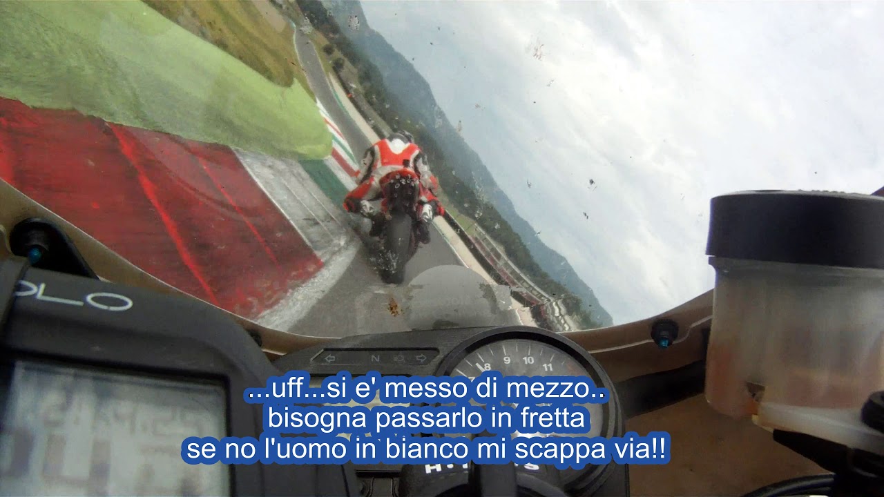 Prima volta al Mugello .. Best 2.10.87 !! CBR 954 rr