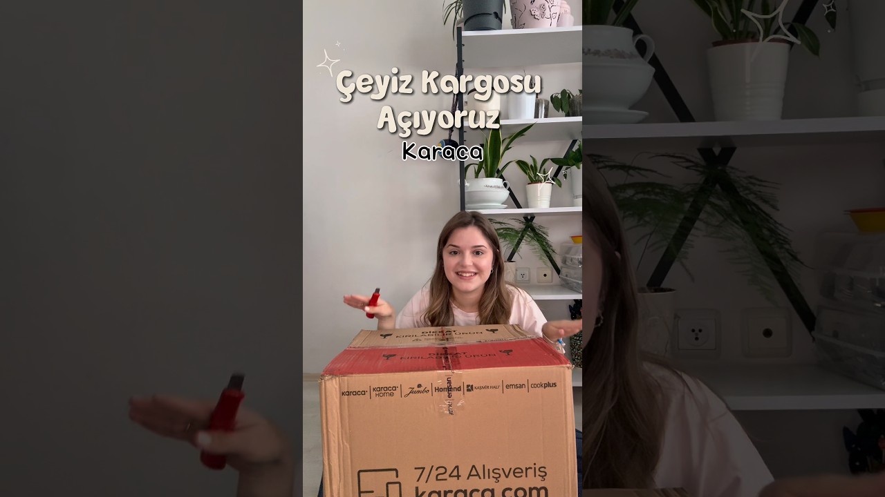&Ccedil;eyiz Kargosu A&ccedil;ıyoruz be heeyy 🥲🤝😍 #&ccedil;eyiz #&ccedil;eyizhazırlıkları #ceyizhazirligi #reklam #kargo