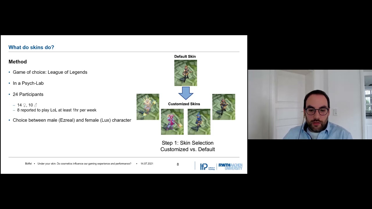 Can skins influence game performance? Esports Research Colloquium 4 with Dr. Christian B&ouml;ffel