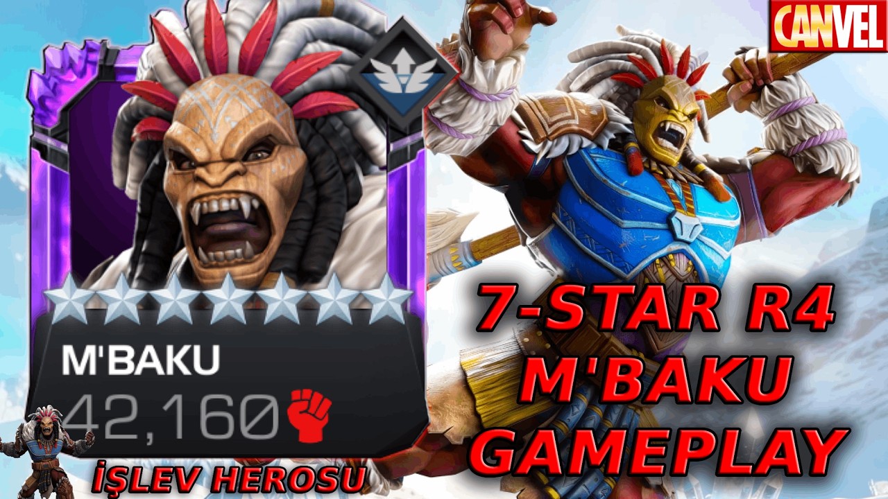 7-STAR R4 M'BAKU GAMEPLAY | GÜZEL İŞLEV EKSİK HASAR - MCOC