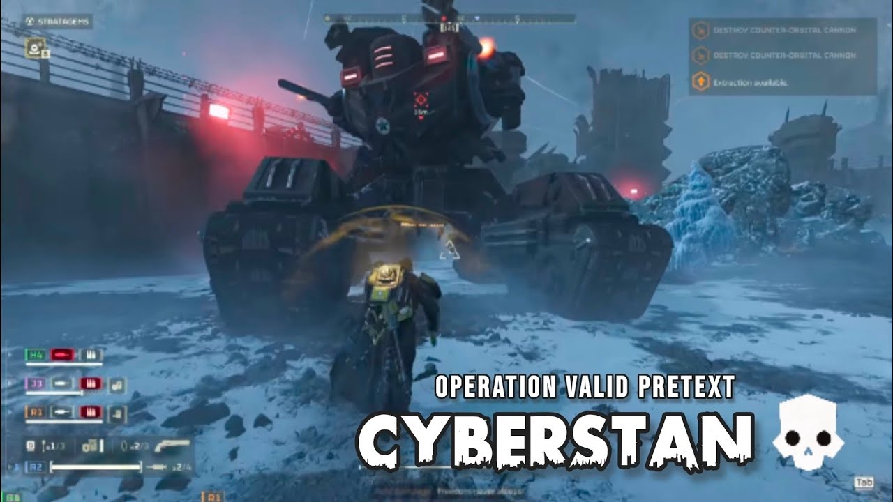 Helldivers 2 Cyberstan - Destroy Orbital Cannon Mission (Diff 10) 