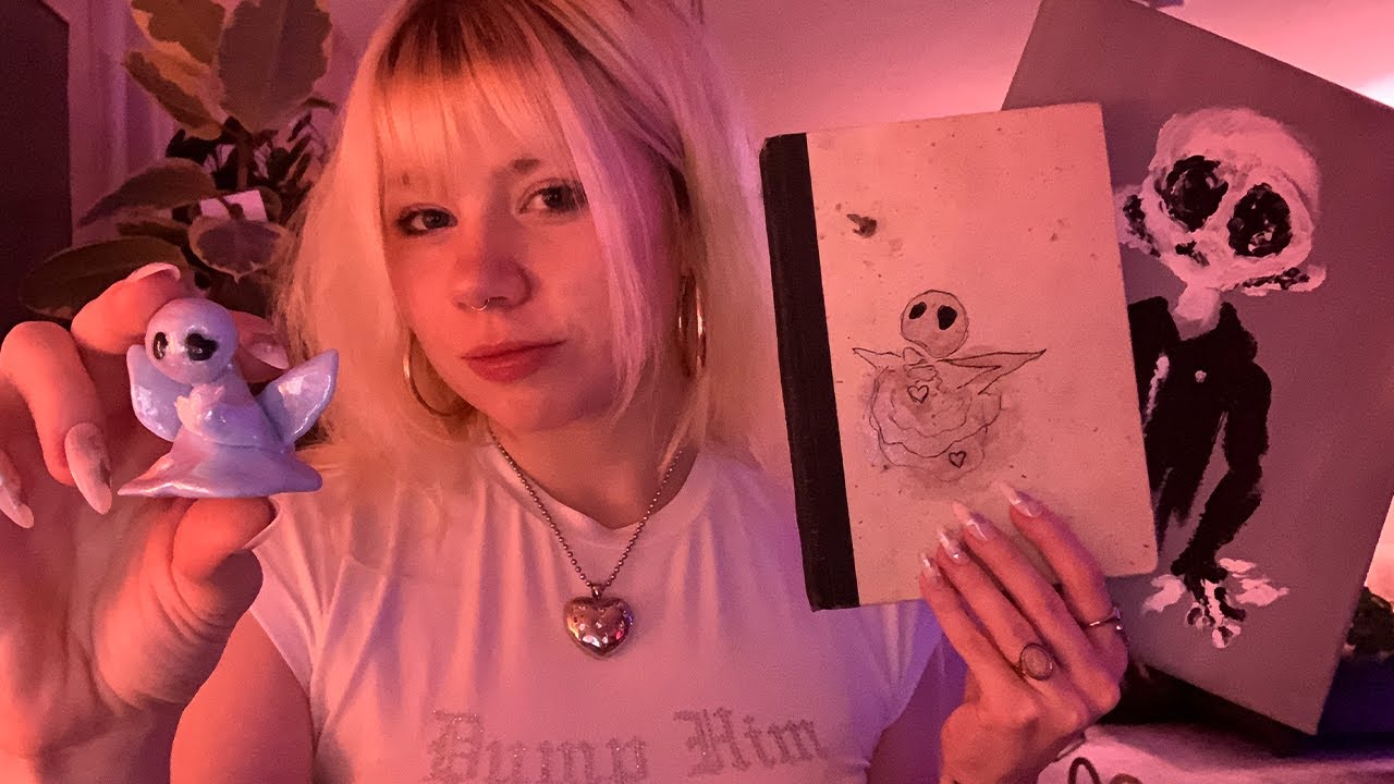 showing you my art stuff 🔮💜 ASMR