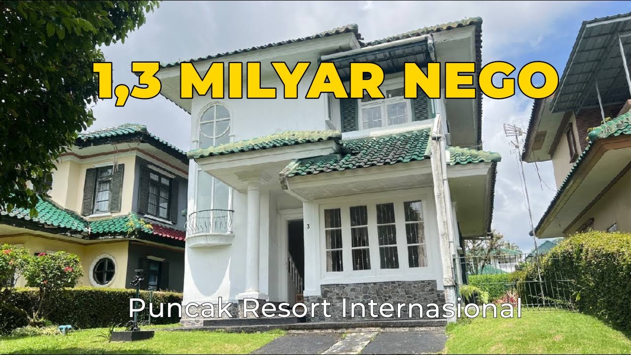 1,3 Milyar nego | vila siap huni full furnished | Puncak Resort Internasional