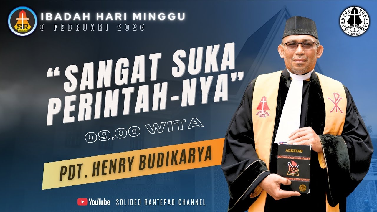 [LIVE] Ibadah Hari Minggu | 08/02/2026 pukul 09:00 WITA | Gereja Toraja Jemaat Rantepao