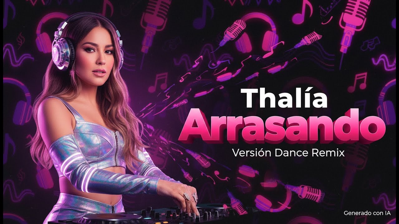 Thal&iacute;a &ndash; Arrasando | Cover IA Dance Remix 2000s energ&eacute;tico