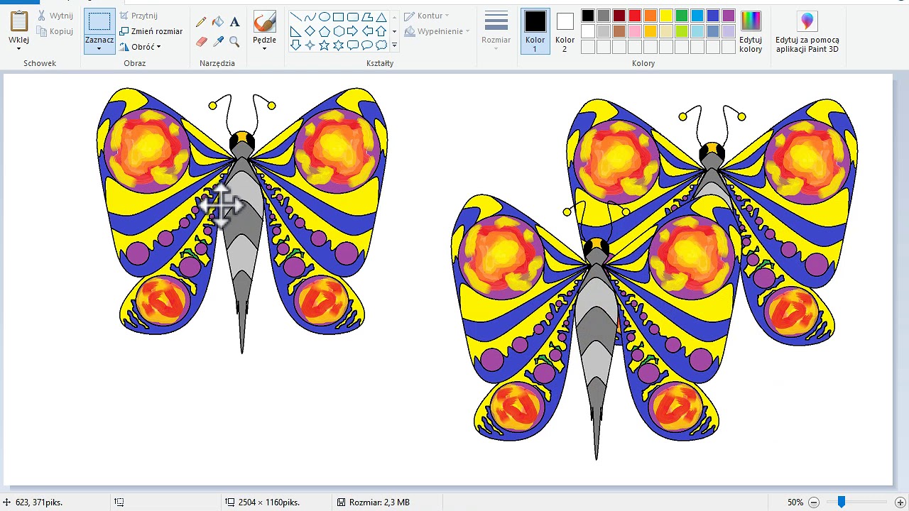 SP2 Nysa - Paint - Kopiowanie i wklejanie
