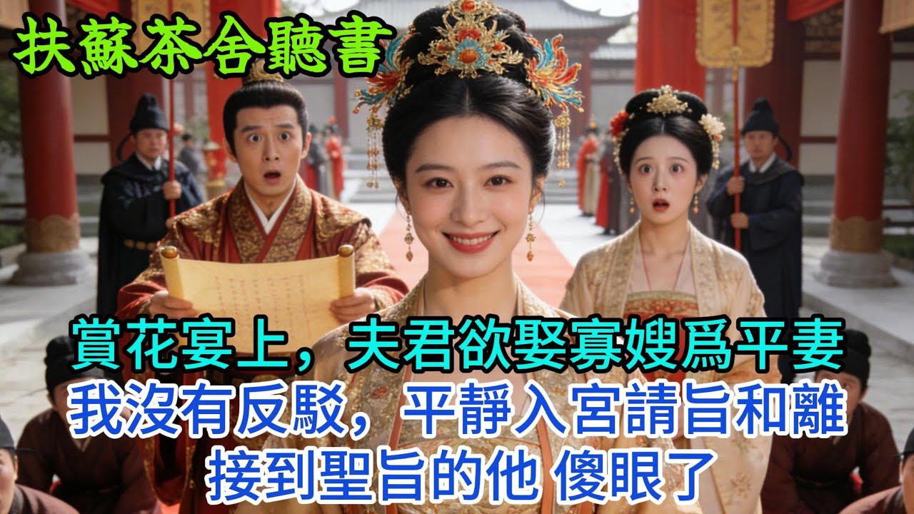 【完結爽文】賞花宴上，夫君欲娶寡嫂爲平妻，我沒有反駁，平靜入請旨和離，接到聖旨的他，傻眼了#小説 #原創 #古言 #完結#爽文
