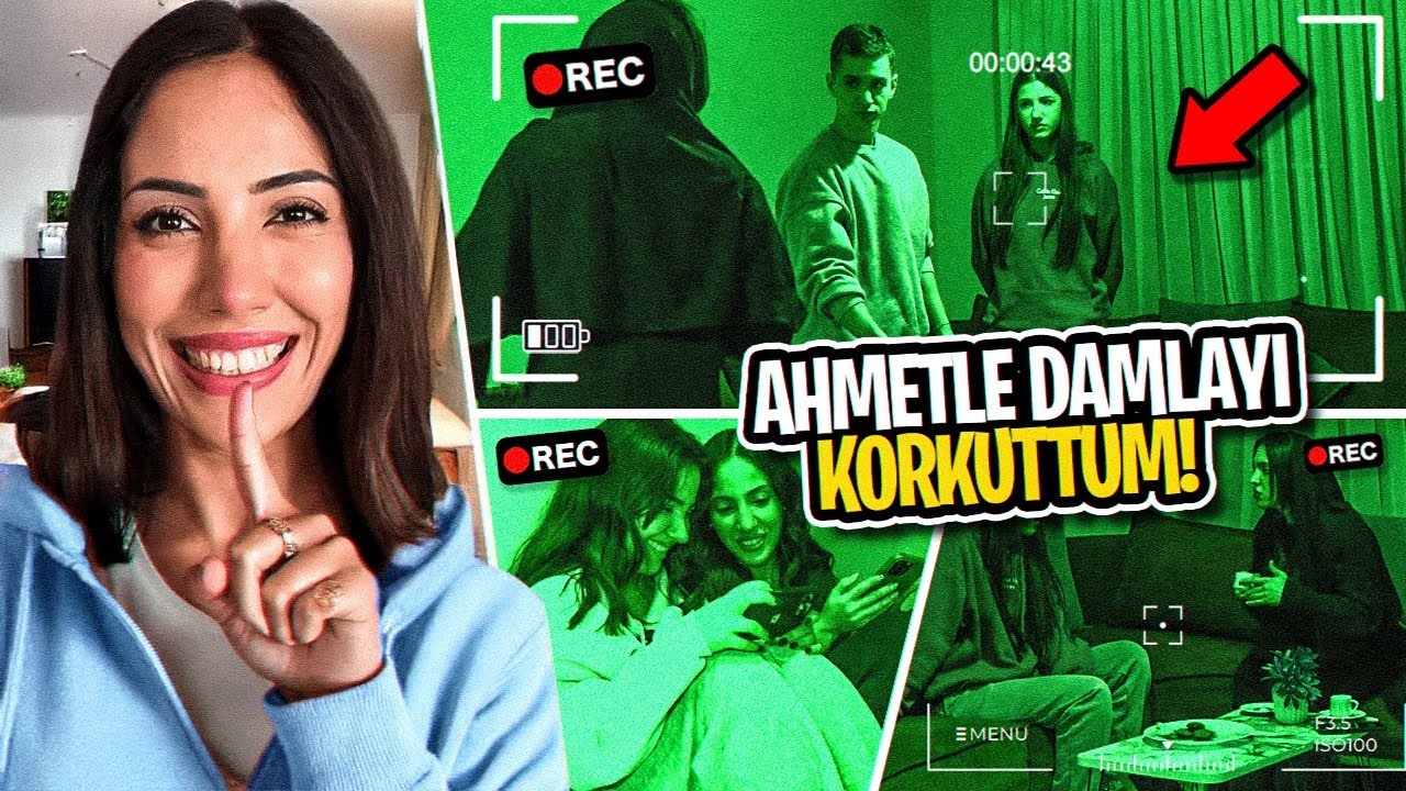 YENİ EVLERİNDE AHMET VE DAMLAYI GECE GİZLİCE KORKUTTUK !?
