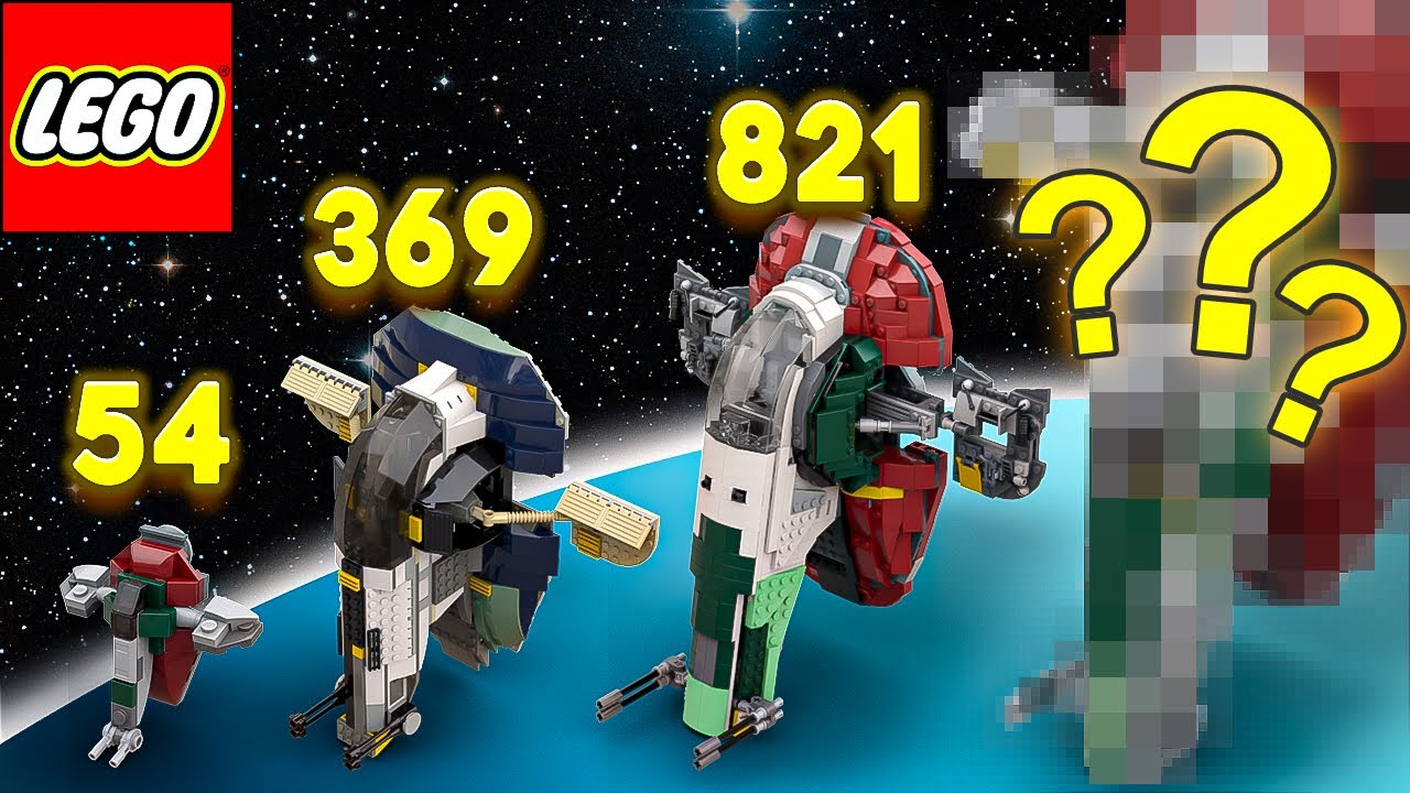 LEGO Star Wars Slave 1 In Different Scales - Size Comparison