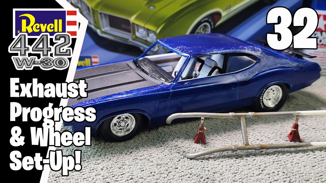 Сборка модели Oldsmobile 442 1971 года: Эпизод 32 – Процесс изготовления кастомной выхлопной сист...