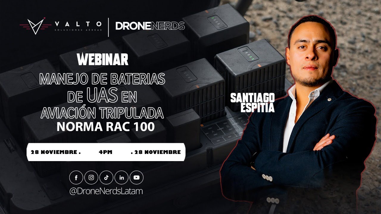 manejo de baterias de UAS en aviación tripulada