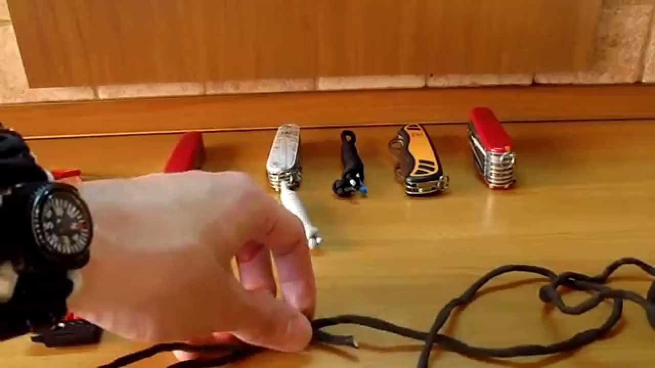 how to make a survival lanyard-key chain for victorinox knives(vid.53)