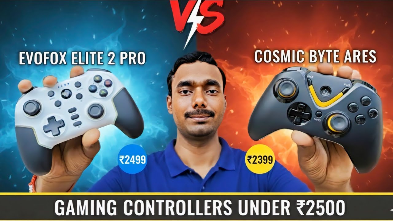 Evofox Elite X2 Pro vs Cosmic Byte Ares Pro : BEST Gamepad Under ₹2500 in India? | Unboxing & Review