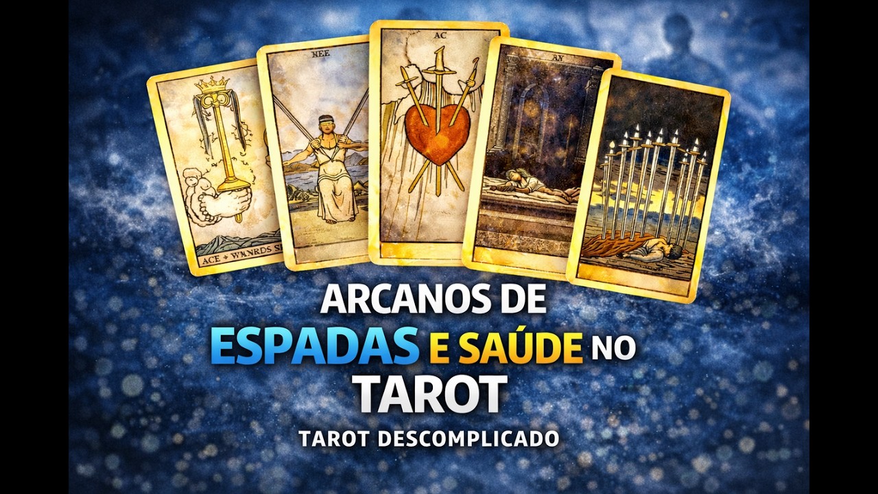 ARCANOS DE ESPADAS E SAÚDE NO TAROT | TAROT DESCOMPLICADO