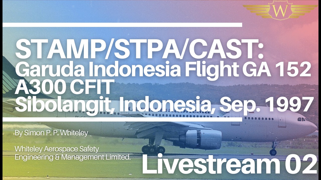 STAMP/STPA/CAST Case Study Livestream 02: Garuda Indonesia Flight GA152 A300 CFIT September 1997