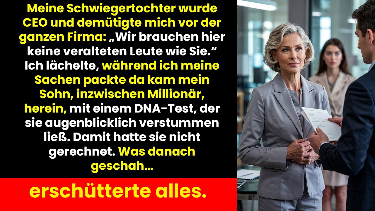 Meine Schwiegertochter demütigte mich als CEO – doch ein DNA-Test zerstörte ihr ganzes Leben.