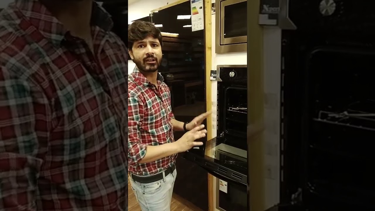 demonstration of gas electric B.oven and micro oven