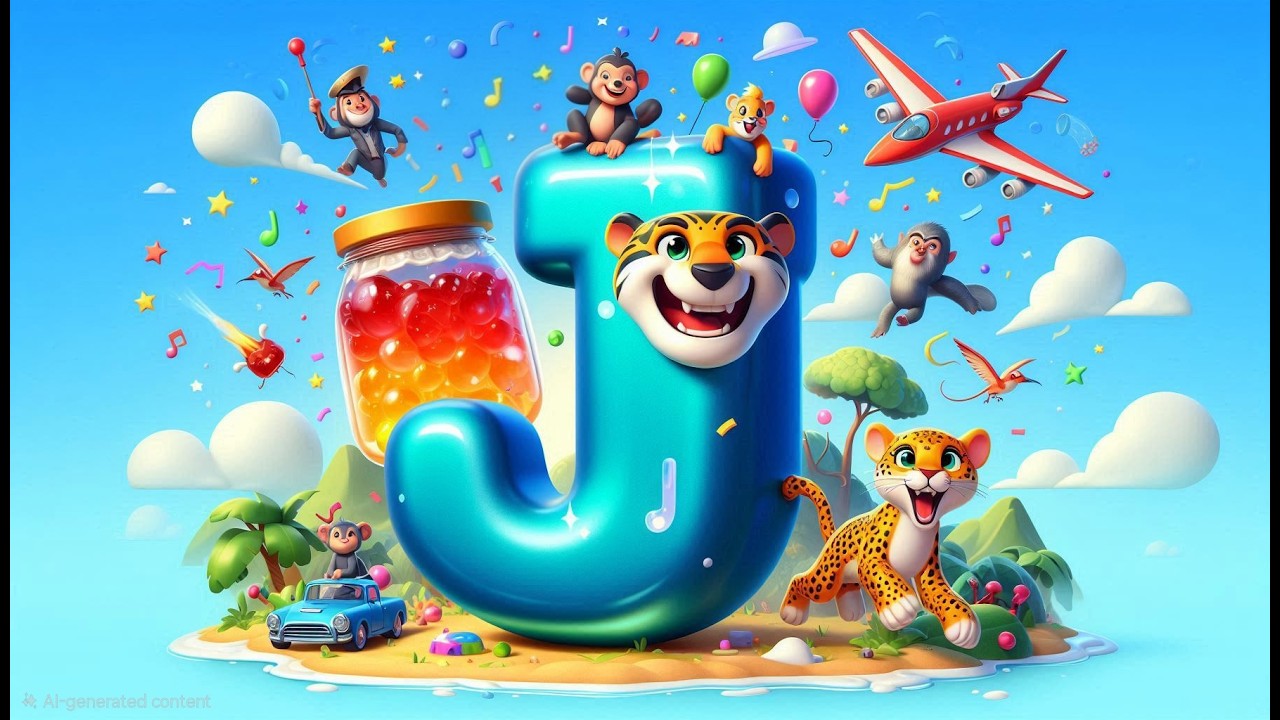 Learn Letter J with Fun 3D Animation for Kids