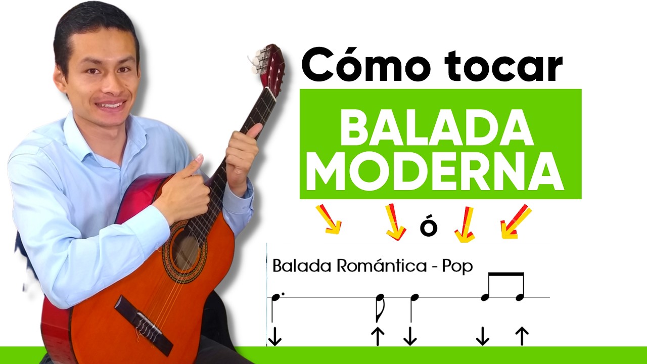 ⏭2 Formas de tocar Balada romantica -Pop en Guitarra PARA PRINCIPIANTES