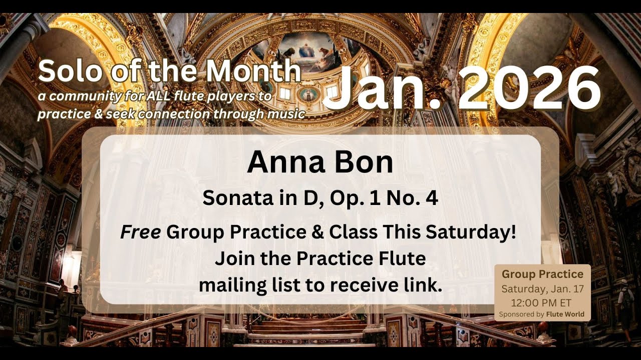 Solo of the Month January 2026 - Anna Bon Sonata and flute ARTICULATION