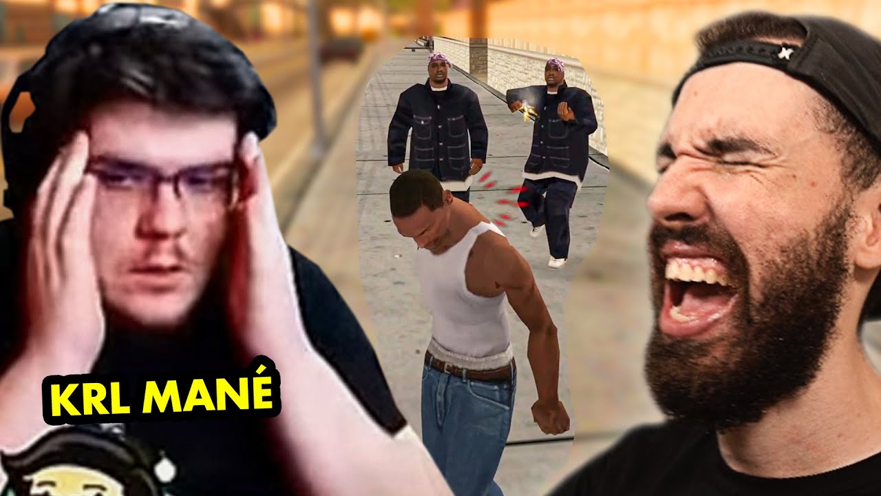 REAGINDO AO CASIMIRO JOGANDO GTA SAN ANDREAS (Cazé joga muito KKKKK)