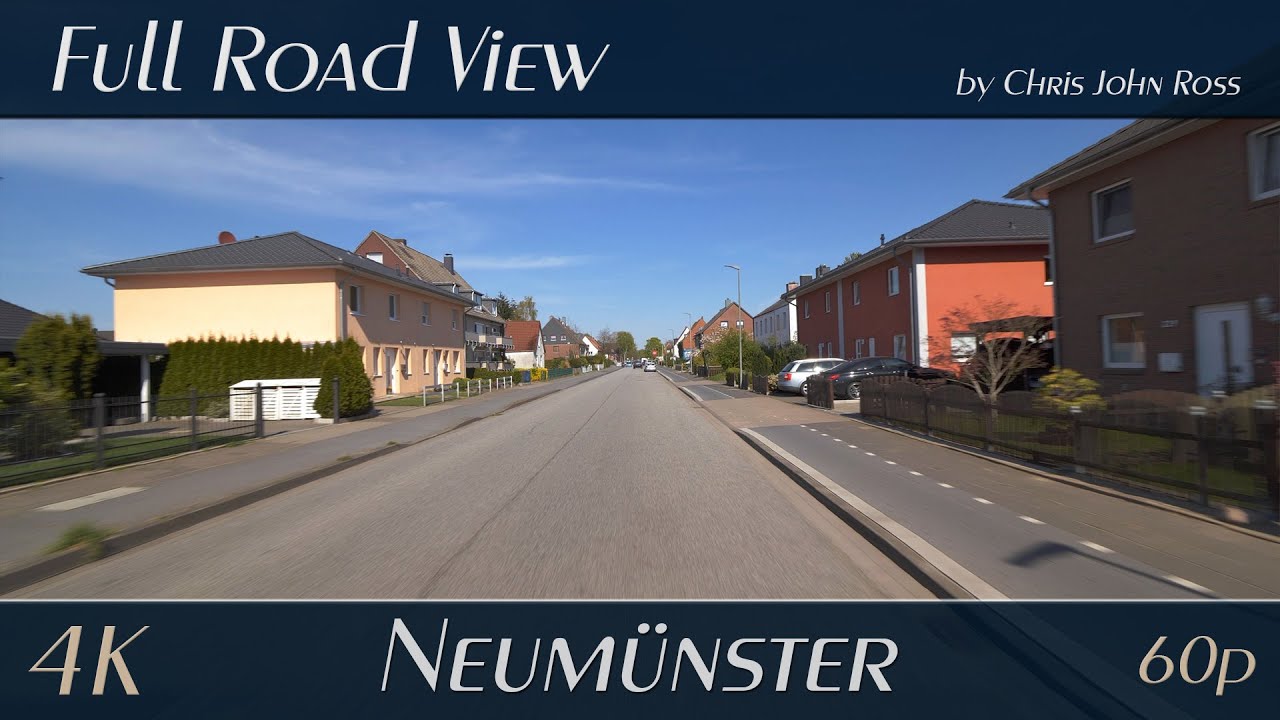 Neumünster, Schleswig-Holstein, Germany: Ehndorfer Straße - 4K (2160p/60p) Ultra HD