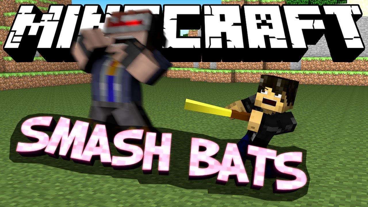 Minecraft Mod Showcase : Smash Bats Mod (Justin Bieber Gets Hit)