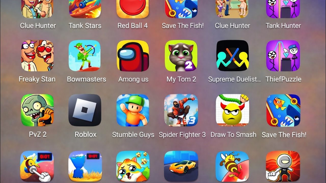 KICK THE BUDDY, HILL CLIMP, RED BALL 4, MONSTER SHOOTER, HIDE IN THE BACKROOM, BOWMASTER, GRIMACE 👿
