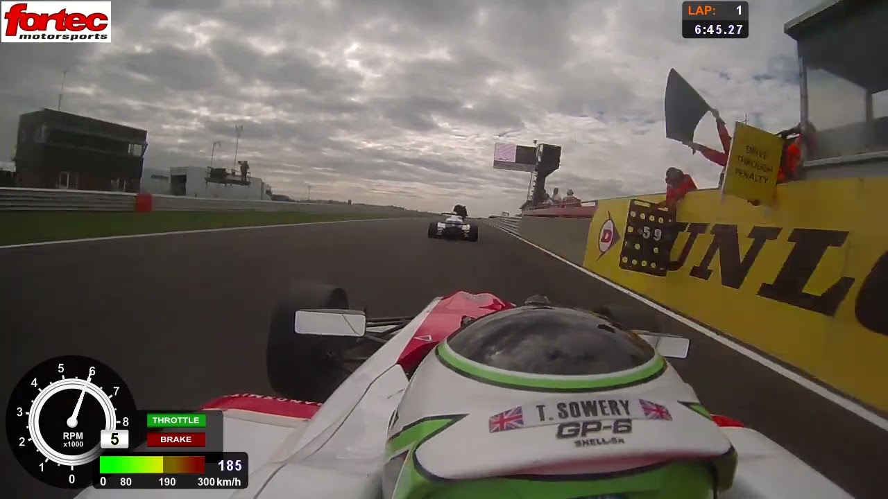 MSA Formula F4 9.8.15 Snetterton Race 3 Toby Sowery onboard by Shuntmonkey
