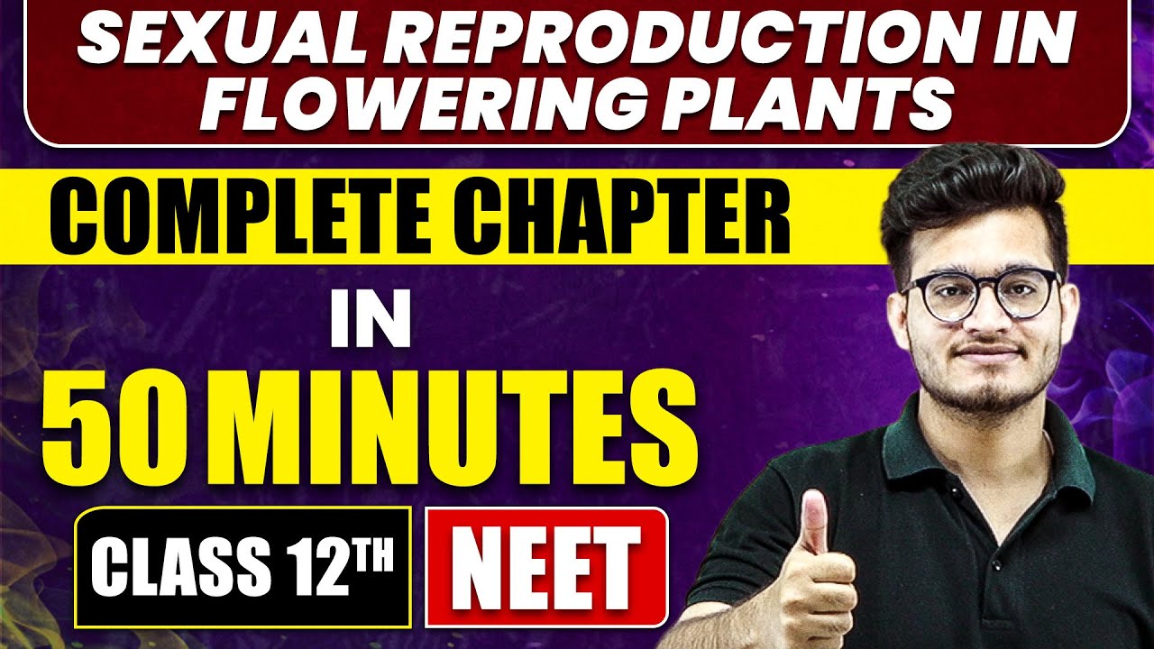 SEXUAL REPRODUCTION IN FLOWERING PLANTS in 50 Minutes | Full Chapter Revision | Class 12th NEET