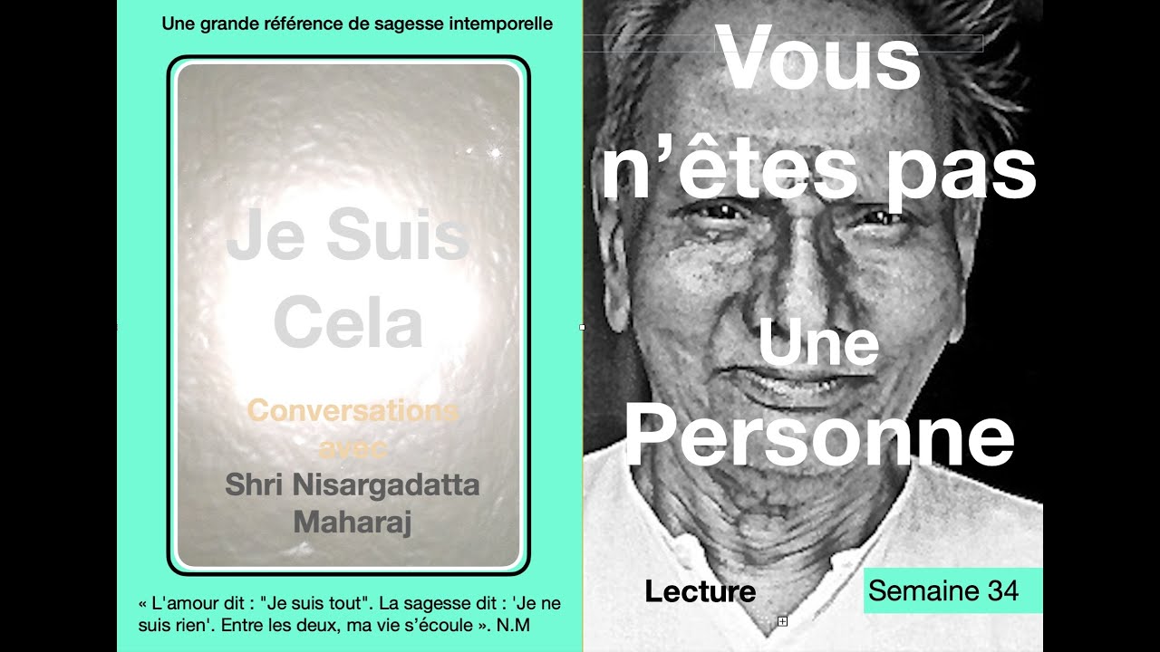 Je suis Cela  34 : Vous n'êtes pas une personne