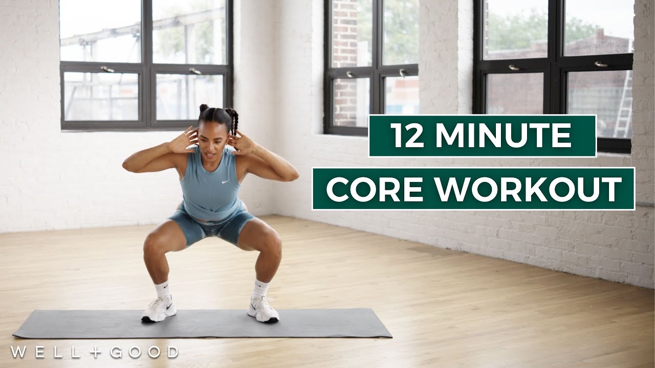 12 Minute Bodyweight Core Workout | Trainer of the Month Club | Well+Good
