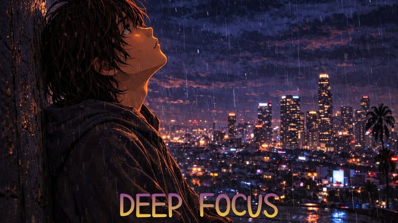 Deep Work Lofi 🌧 Rainy Night Coding | Focus Music (60 MIN)