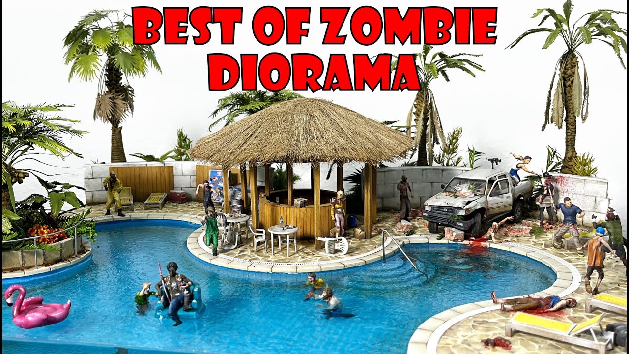 BEST OF ZOMBIE DIORAMAS Laser Creation-World / Model making scale 1:48 / 1:35 / 1:24