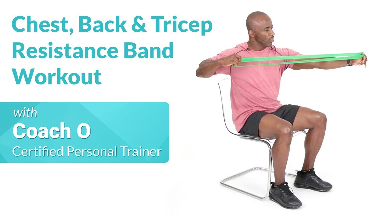 Chest, Back & Tricep Workout with Resistance Band