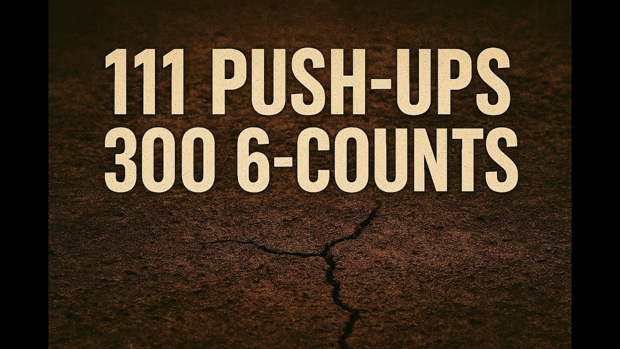 Push-ups till failure followed by 300 6counts.