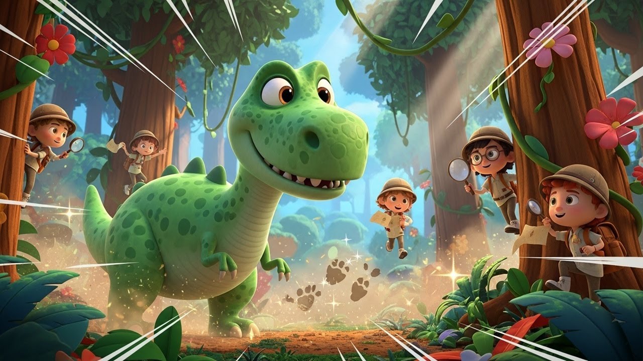 We're going on a Dino Hunt | Kids Songs & Cartoons | Hunters Magic Kingdom